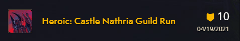 Heroic clear achievement